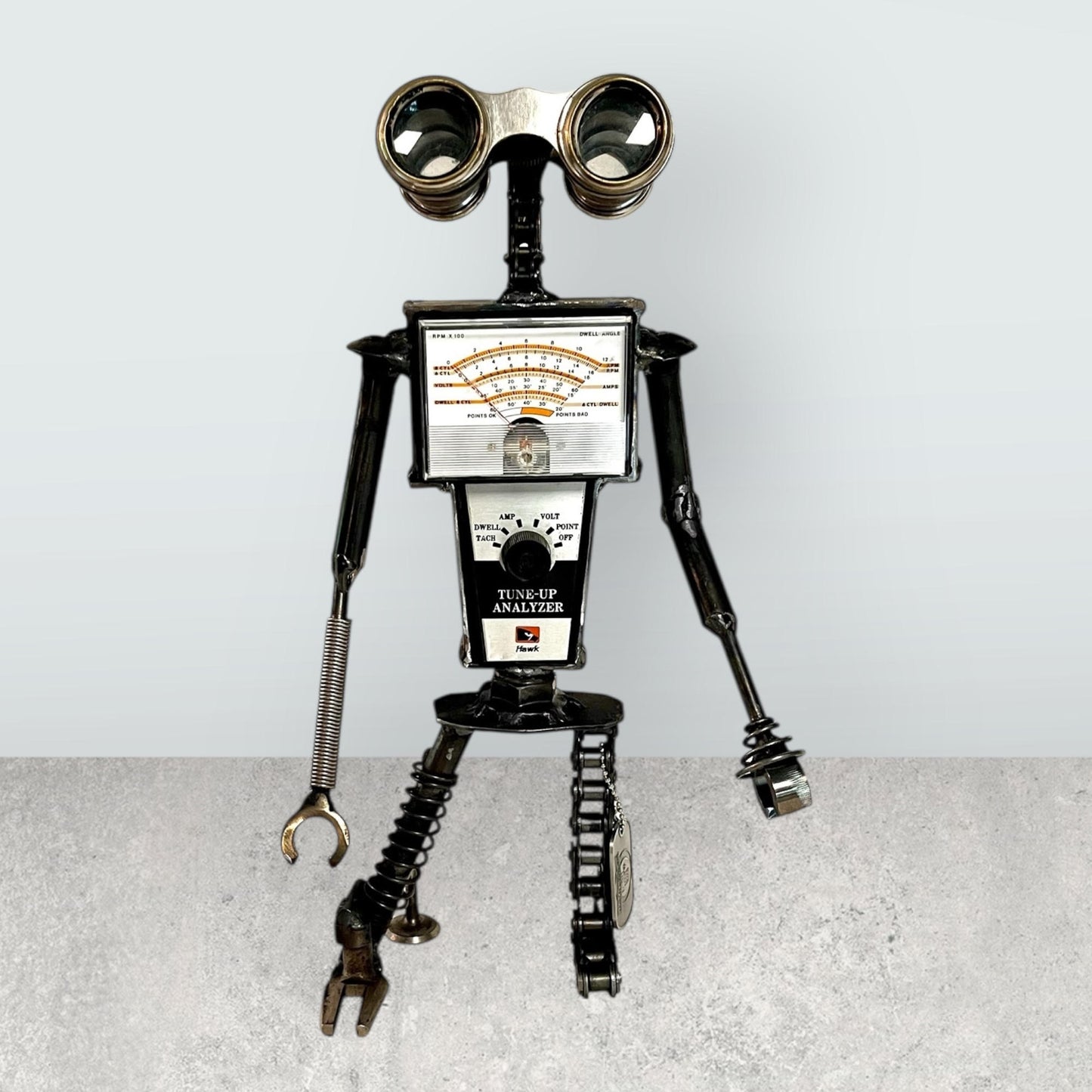 Hawk and Atlas Combo - Robot Art Sculptures