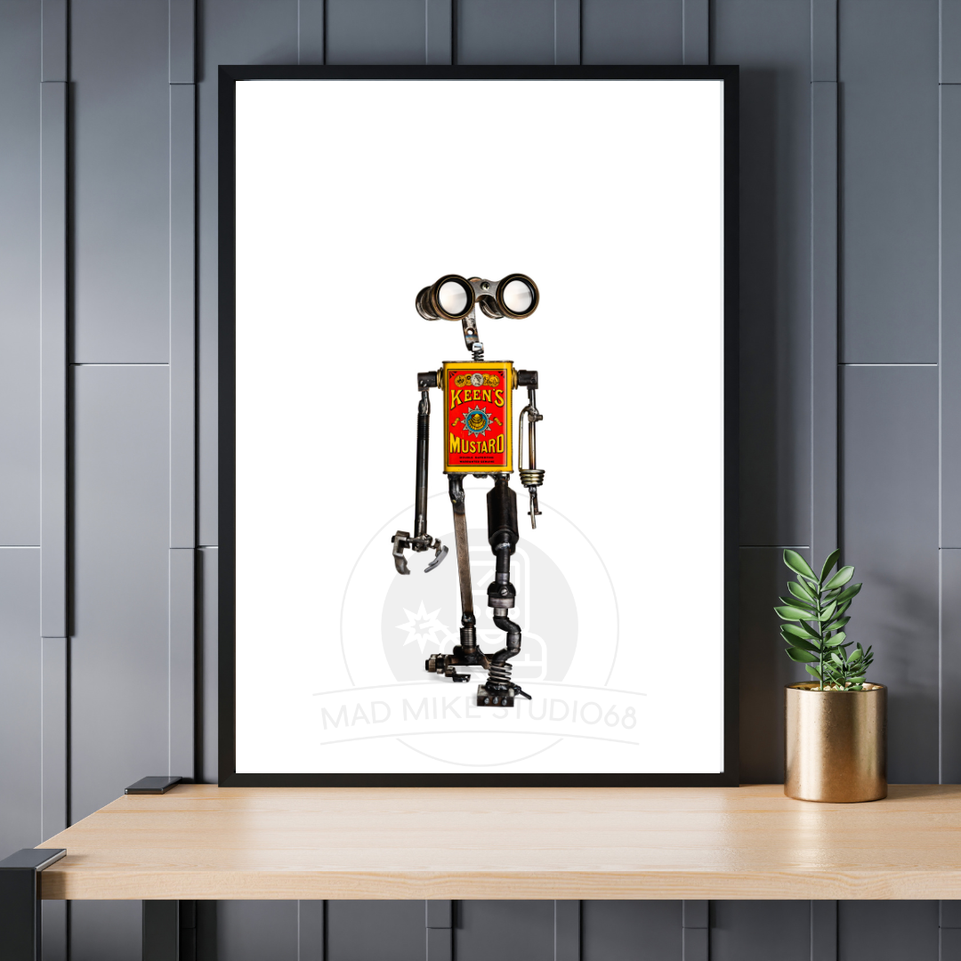 Robot Portrait Art Print - Keen's!