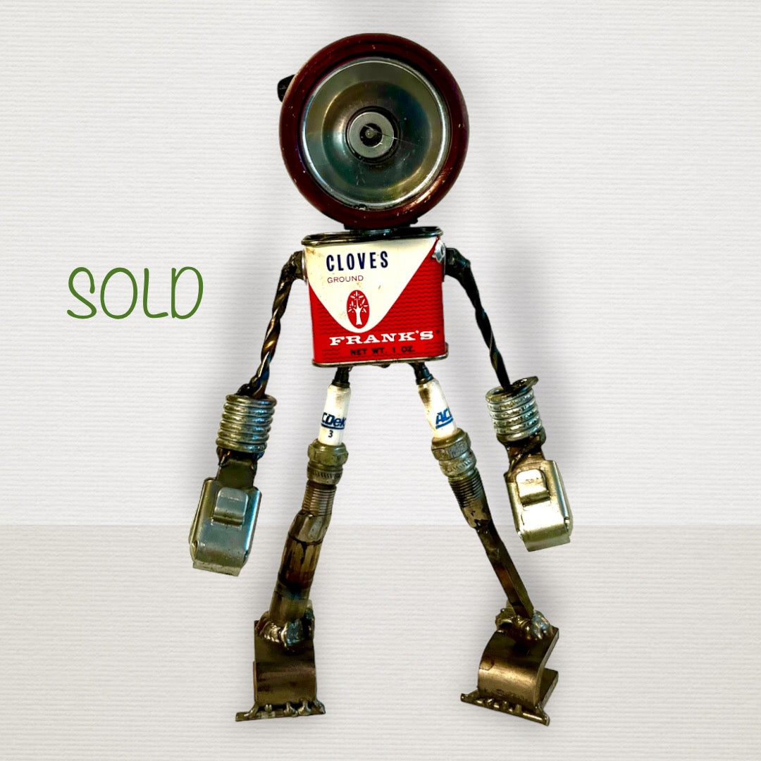 **SOLD** Frankie - Robot Art Sculpture