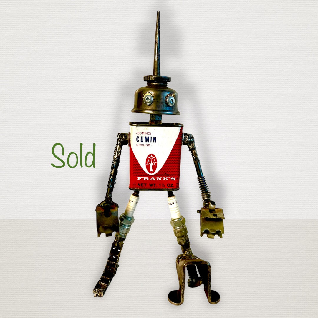**SOLD** Comino - Robot Art Sculpture