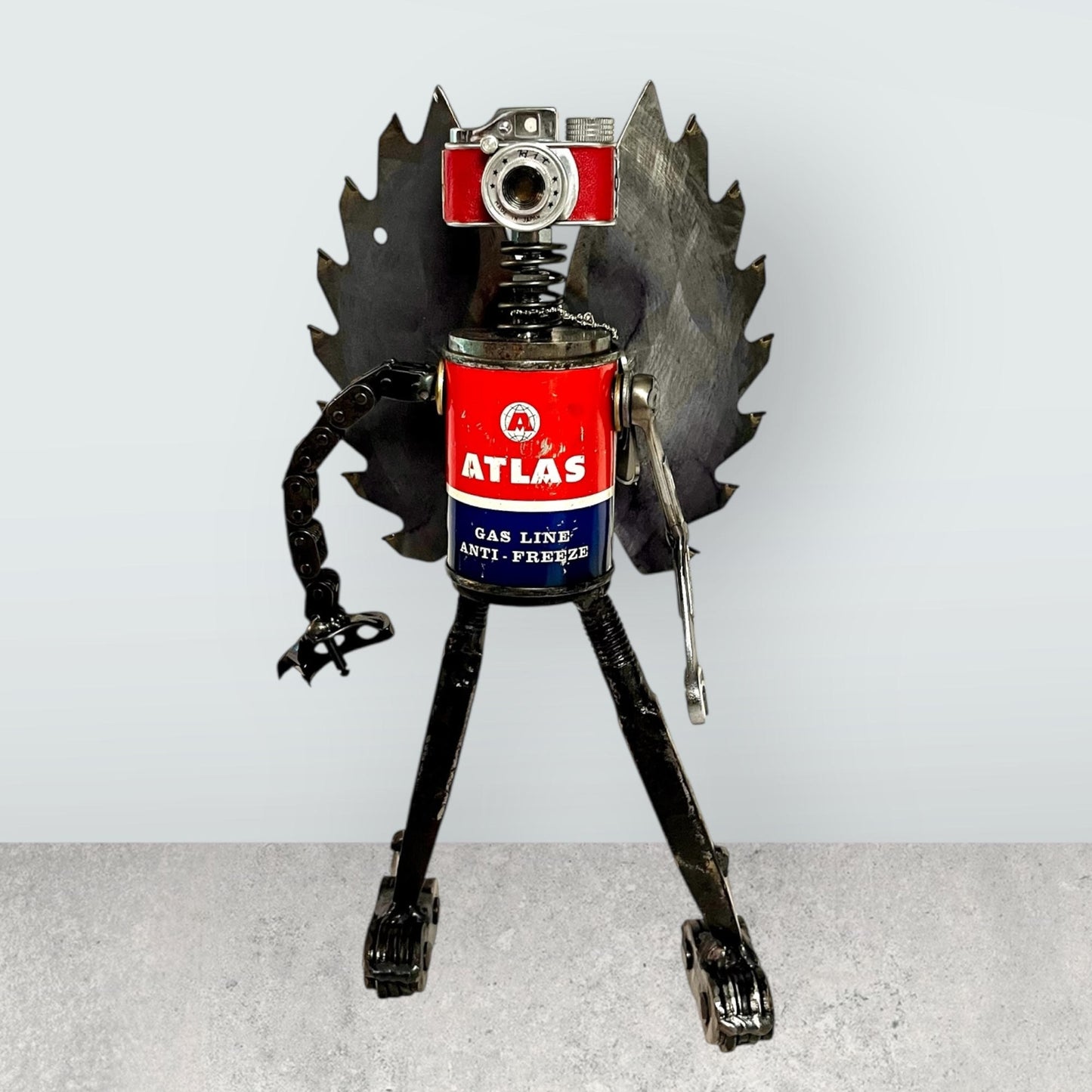Hawk and Atlas Combo - Robot Art Sculptures