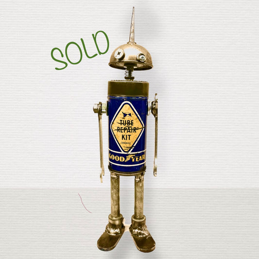 **SOLD** Tubie - Robot Art Sculpture