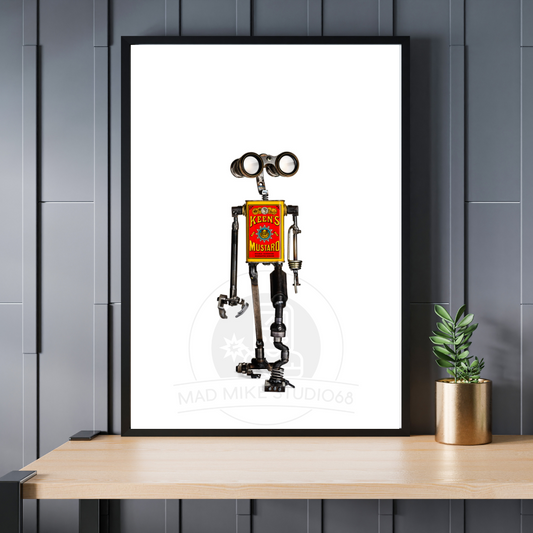 Robot Portrait Art Print - Keen's!