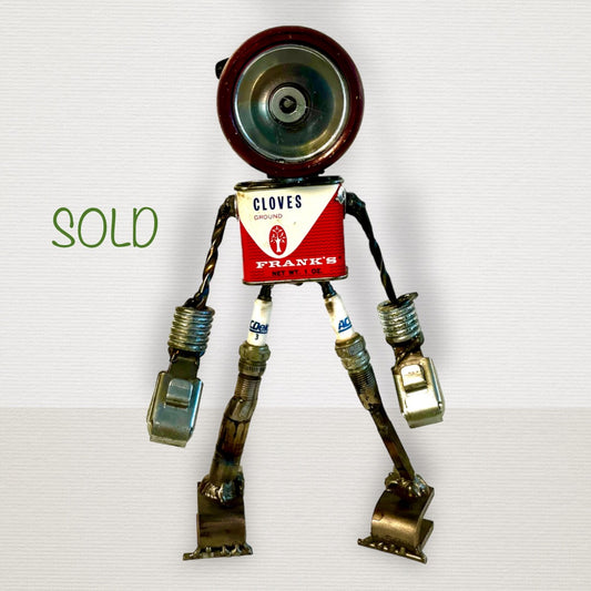 **SOLD** Frankie - Robot Art Sculpture