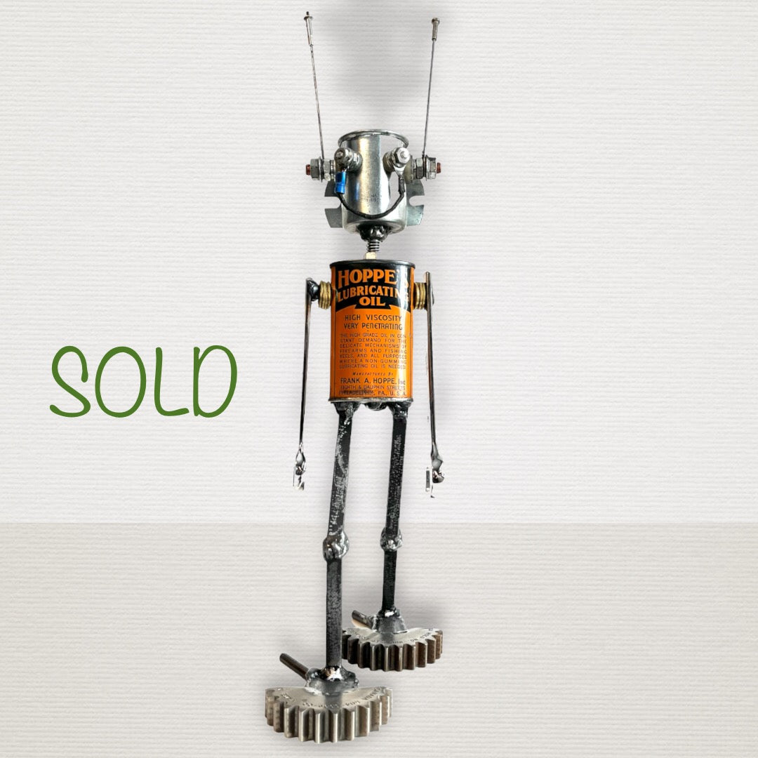 **SOLD** Hoppes - Robot Art Sculpture