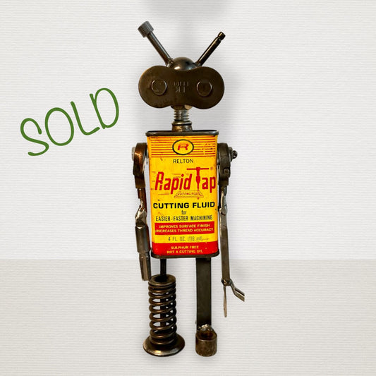 **SOLD** Robby - Robot Art Sculpture