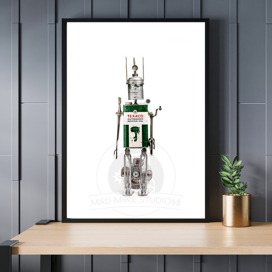 Robot Portrait Art Print- Tex