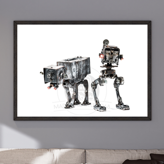 Robot Portrait Art Print - The Empire Rules! 🤖 Best Seller